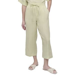 Dkny Womens  Pull On Straight Leg Linen Pant